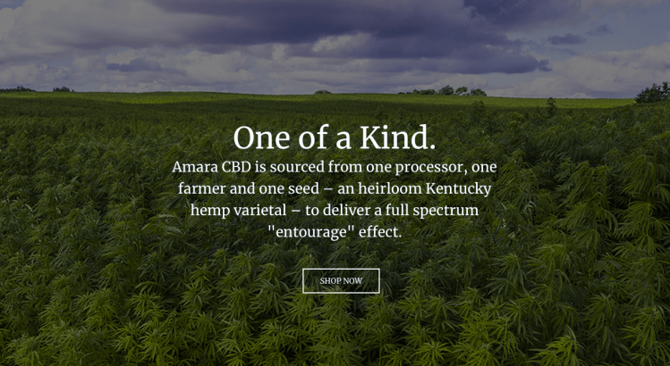 Amara CBD is sourced from one processor, one farmer and one seed - an heirloom Kentucky hemp varietal - to deliver a full spectrum "entourage" effect.
